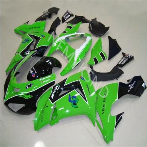Motorcycle Fairing For Kawasaki Ninja ZX10R 06-07 ZX 10R 06 07 ZX-10R 2006 2007 Injection green black Bodywork Fairing