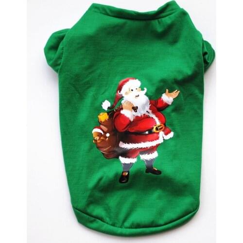 Pet clothes green satchel vest in Spring and Summer Teddy Chihuahua Cat two legged clothing