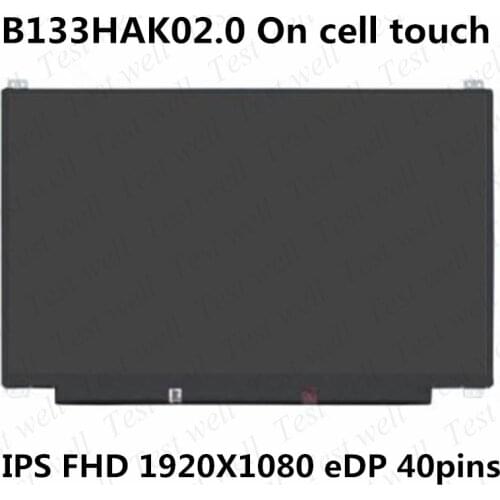 Original 13.3'' IPS LCD Screen Display Panel Matrix with Touch B133HAK02.0 for Dell Latitude 13 5310 40 pins FHD 1920x1080