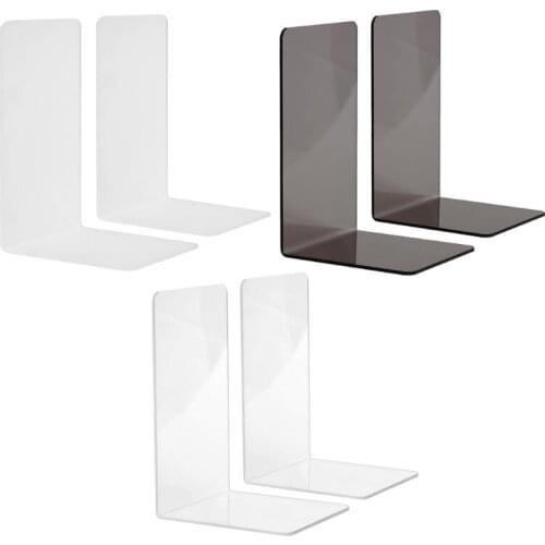 Clear Acrylic File Stand Desk File Holder Clear File Organizer Documents/Letter/Books Storage Holder Makeup Organizers