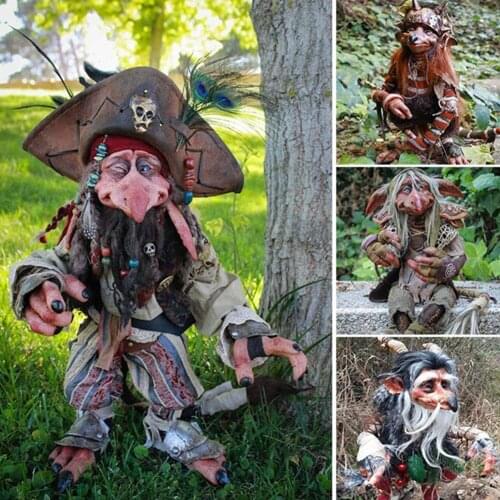 Garden Goblin Sculpture Ornaments Mysterious Atmosphere Sculpture Handicraft Garden Big Goblin Ornament Outdoor Yard Decoration