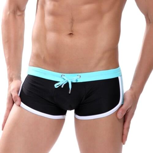 Europe Size Swimming Pants Speed Dry Man Swimming Trunks Cotton Lining Swimsuit Stretch Short Beach
