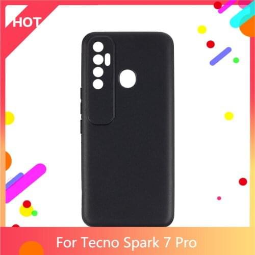 Spark 7 Pro Case Matte Soft Silicone TPU Back Cover For Tecno Spark 7 Pro Phone Case Slim shockproof