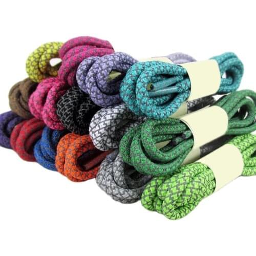 3M Reflective Shoelaces Round Sneaker Shoe laces Dark night Reflective Safety Shoelace Imitation 350 original Laces Shoes 1Pair