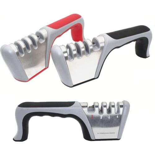 Knife Sharpener Kitchen Tool Accessories Grinding system whetstone Ceramic Tungsten Steel Diamond Sharpener Grindable scissors