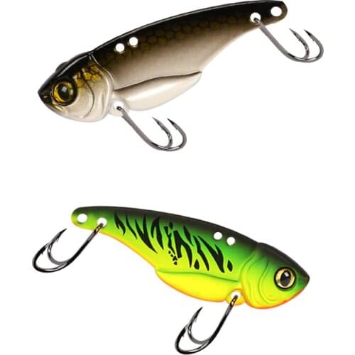 Trulinoya The Time brand crank metal vibration lures fishing vib lure Double hook 7g 10g sinking artificial vibrator bass bait