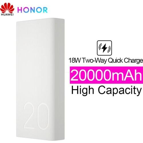 New Huawei Honor Power Bank 2 20000mAh Max 18W Two-way Quick Charge Type-C Dual USB Fast Charger For Smart Xiaomi Phone E-Device
