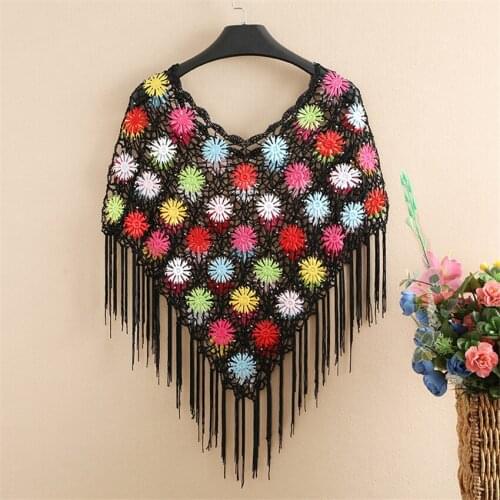 2019 New Fashion Summer Women White Kintted Wraps Lace Wrap Bolero Accessories Elegant Lady Hollow Out Shawl Capes Coats WZ1092