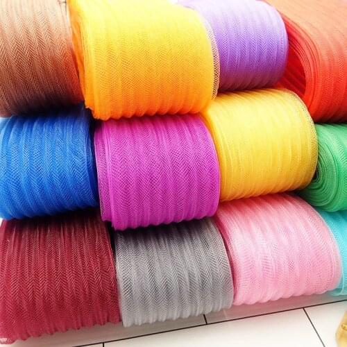 1.8'' 4.5cm wave pattern wide Flat Crinoline Horsehair Braid Ribbon for Hats and Fascinators DIY Handmade