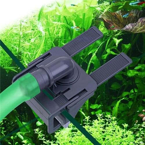1Pc Plastic Aquarium Fish Tank Water Pipe Connector Aquarium Mount Holder Inflow Outflow Stretchable Aquarium Accessories