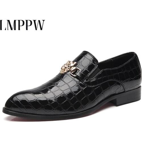 2021 Luxury Brand Plaid Leather Casual Dress Oxfords Shoes Italian Style Fashion Men Formal Shoes Big Size Business Men Shoes2