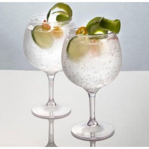 Promotion - Party Wedding Supplies, 200*80mm/750ml Unbreakable Acrylic SUPER HEAVY Balloon Wine Cup, 2/Pack