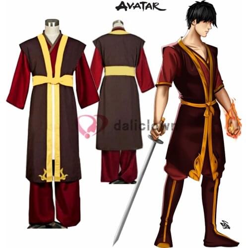 Avatar The Last Airbender Prince Zuko Cosplay Costume Anime Uniform Halloween Party Custom Made