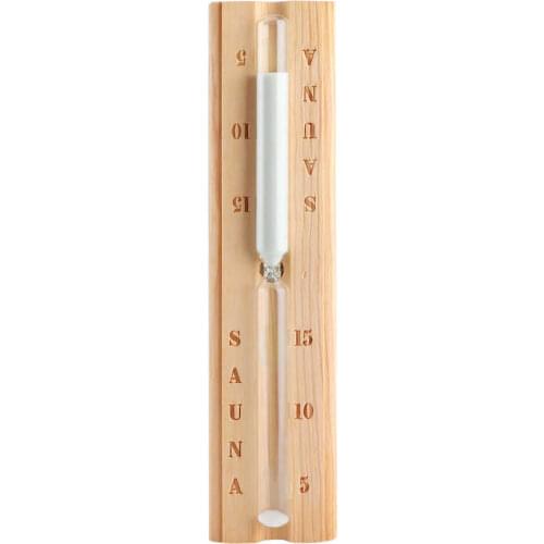 Wooden Sauna Hourglass 15 Minutes Sand Timer Countdown Clock Accessory for Sauna Spa Room Sauna Accessories White Sand Timer