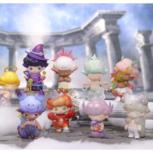 Dimoo Zodiac Serie Action Figure Doll Toys Collectible Dimoo World Blind Box Room Car Decoration Lovely Gifts for Kids Girls