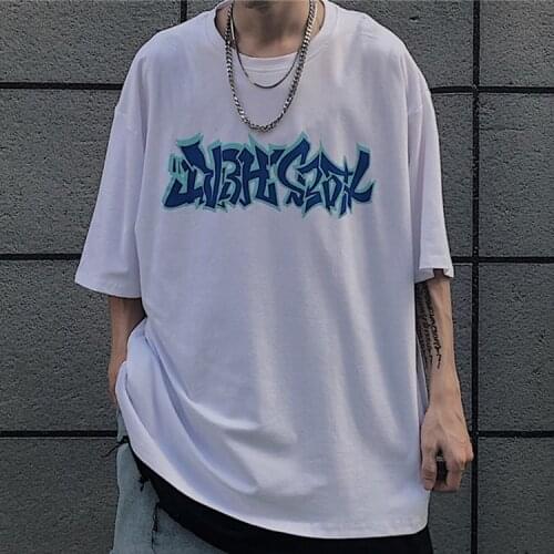 Men Women Oversized T-shirt Gothic Hip-hop Streetwear Ladies Clothing Graphics Tops Female T-shirt Couple Casual White T Shirt