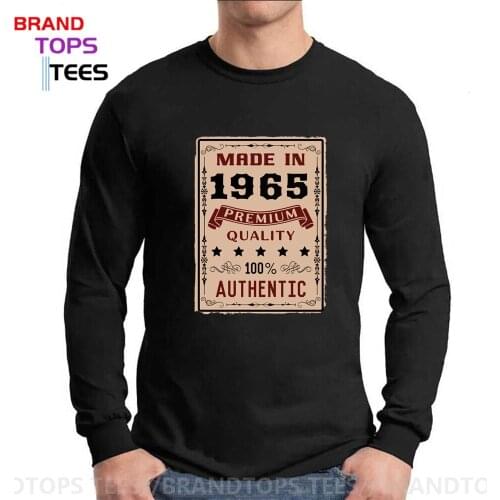 Perfect Birthday 60s Clothing Vintage Premium quality 100% Authentic Made in 1965 T Shirt Mens Long Sleeves T-shirts