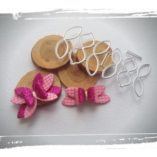 Beautiful bow flower decorative metal cutting die clipbook paper knife die stamping die new pattern