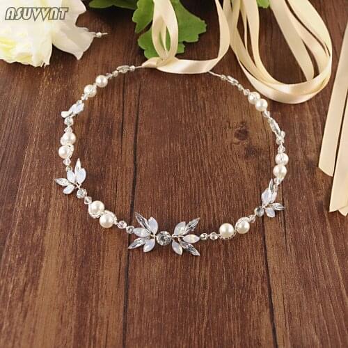 Fashion Bridal Belts With Pearls And Rhinestone Wedding Sash Belt For Wedding Accessories Thin Belts For Girl Women Party Dress