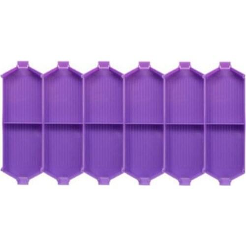 Diamond painting Cross Stitch tool Tray Diamond Tray Folding Square Diamonds And Round Diamonds Moasic For Dual use DIY