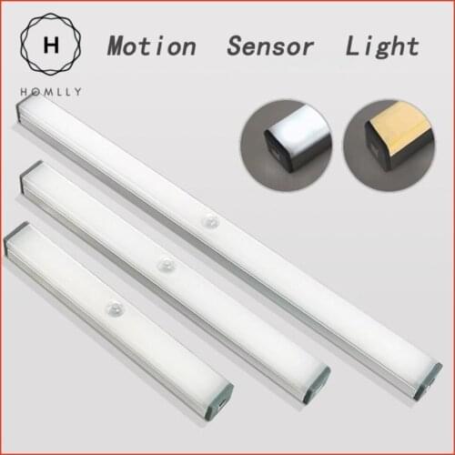 Homlly LED Motion Sensor Night Light USB Rechargeable 10cm/15cm/21cm/30cm/50cm Night lamp