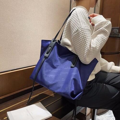 New 2021 ladies shoulder bag trend Oxford portable tote bag female large-capacity bag