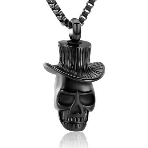 Urn Necklace for Ashes Cremation Jewelry for Ashes Skull Urn Necklace for Pet Human Ashes Necklace for Men Women