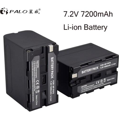 PALO NP-F960 NP&F970 7.2V 7200mAh 2pcs Digital Battery for SONY DSC MVC CCD DCR-DVD/PC/TRV SONY Video Walkman GV-D10000 DCR-HC88