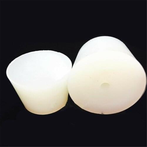 Rubber Bottle Stopper Silicone Plug With Hole of Airlock Valve Bubbler Brew Wine