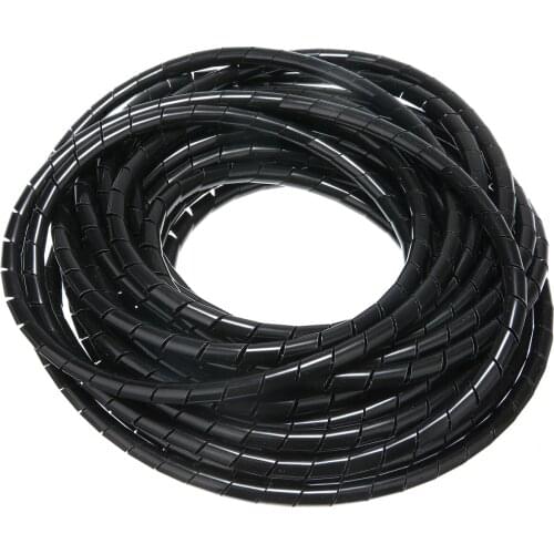 10M 8mm Spiral Cable Protector Wire Cable Sleeves Spiral Wrapping Wire Organizer Sheath Tube for Computer Cord