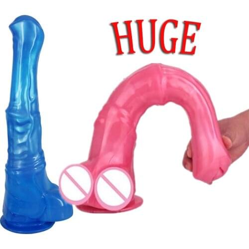 Super Huge Dildo Anal Plug Vaginal G spot Stimulation Big Butt Plug Dilator Massager Adult Erotic Sex Toys For Woman Men Product