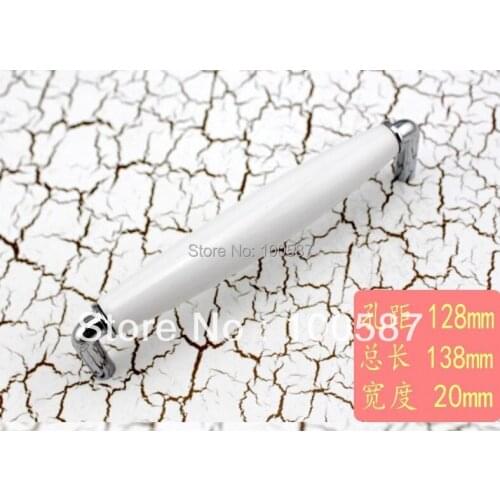 UNILOCKS White contracted rural ceramic handle ambry drawer chest European cabinet door handle