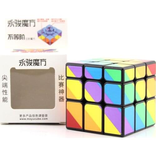 YongJun Unequal Cube 3x3x3 Magic Cubes Professional Game Speed Game Adult Children Education Puzzle Exercise Brain Creativity