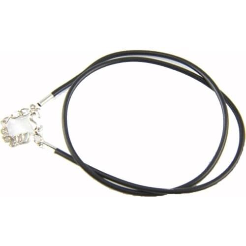 Jewelry Findings leather chain For necklace pendant 18inch necklace with extend chain 45cm length 2.5mm OD