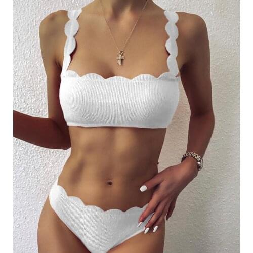 6 Colors Sexy Bikini Women Cut Flower Two-piece Swimsuit Strap Swimwear Floral Biquini Bathing Suit Beachwear Swimming Mujer