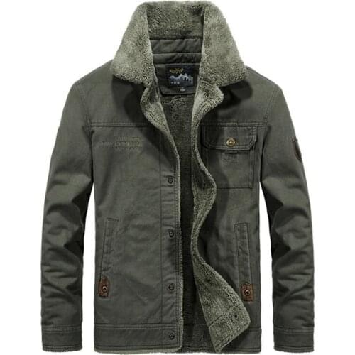 Winter Jacket Men Outwear Windbreaker Thicken Fleece Fur Coats Mens Military Multi-pocket Plus Velvet Warm Size 5XL 6XL Jackets