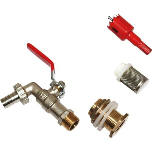1/2 Garden Irrigation IBC Outlet Tank Water Tap Faucet Valve IBC Ton Drum Joint Ton Barrel Brass Switch IBC Classical
