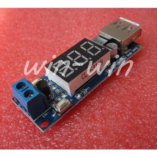 1pcs DC 4.5-40V To 5V 2A USB Charger DC-DC Step-down Converter Voltmeter Module
