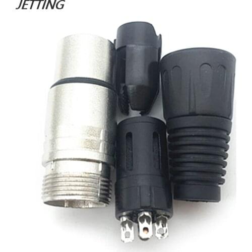 1pcs Male & Female 3-Pin 4-Pin 5-Pin XLR Microphone Audio Cable Plug Connectors Cannon Cable Terminals