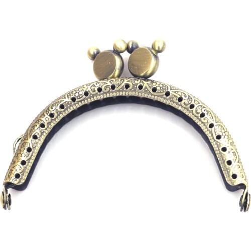 10PCS 8.5cm Arch Purse Bag Frames Kiss Clasps Clutch Buckle Lock Bear Head DIY Handbag Luggage Accessories Replace Hardware