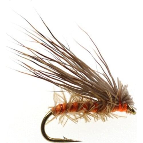 10 pieces of deer hair dry trout fly fishing bait sea bass and trout fly fishing bait fishing hooks bait suit jig head hooks