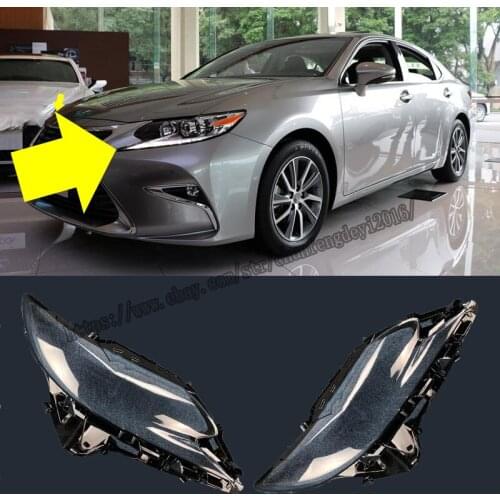 For Lexus ES300 2015 2016 2017 Left and Right Front Kit Cover Lens Headlights 2PCS high quality Car modification