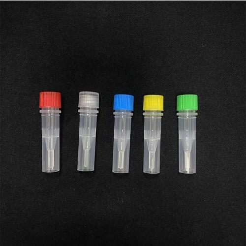500pcs Lab Supplies 0.5 ml 1.5ml 2ml Storage Test Tubes Plastic Cryogenic Vial