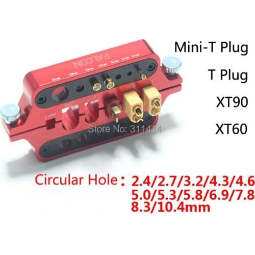 Aluminum Universal jig Soldering Aid Station Fixture Adjust Insulation For XT60 XT90 T Deans Plug Bullet RC Multicopter Airplane