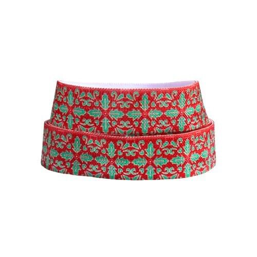 FLRA FOE New arrived cheap hot sale Christmas fold over elastic foe printed elastic ribbons