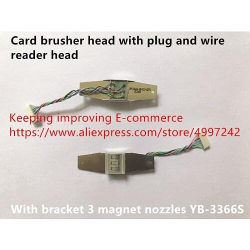 Hot spot card brusher head with plug and wire reader head with bracket 3 magnet nozzles switch YB-3366S