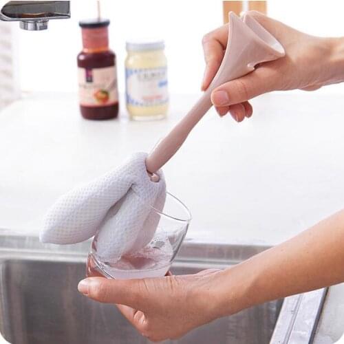 Sponge Washing Cup Cleaning Brush 2 Pcs/Lot Glass Teapot Brush Cleaner