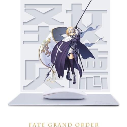 Anime JK Fate Grand Order Avenger Jeanne d'Arc Cosplay Mouse Pad Mat Rubber Mousepad Silver FGO Alter Joan Of Arc