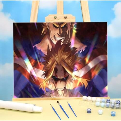 My Hero Academia DIY Painting By Numbers Complete Kit Oil Paints 40*50 Canvas Painting Home Decoration For Adults Art