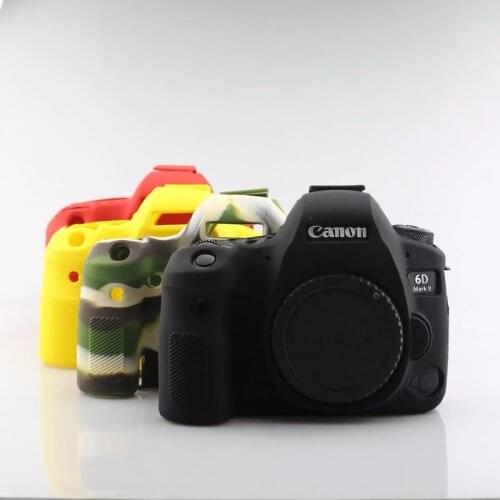 Soft Silicone Case Camera Protective Body Bag For canon 6DII 6D Mark II 6D Rubber Cover Battery Openning 6D2 Camera Bag
